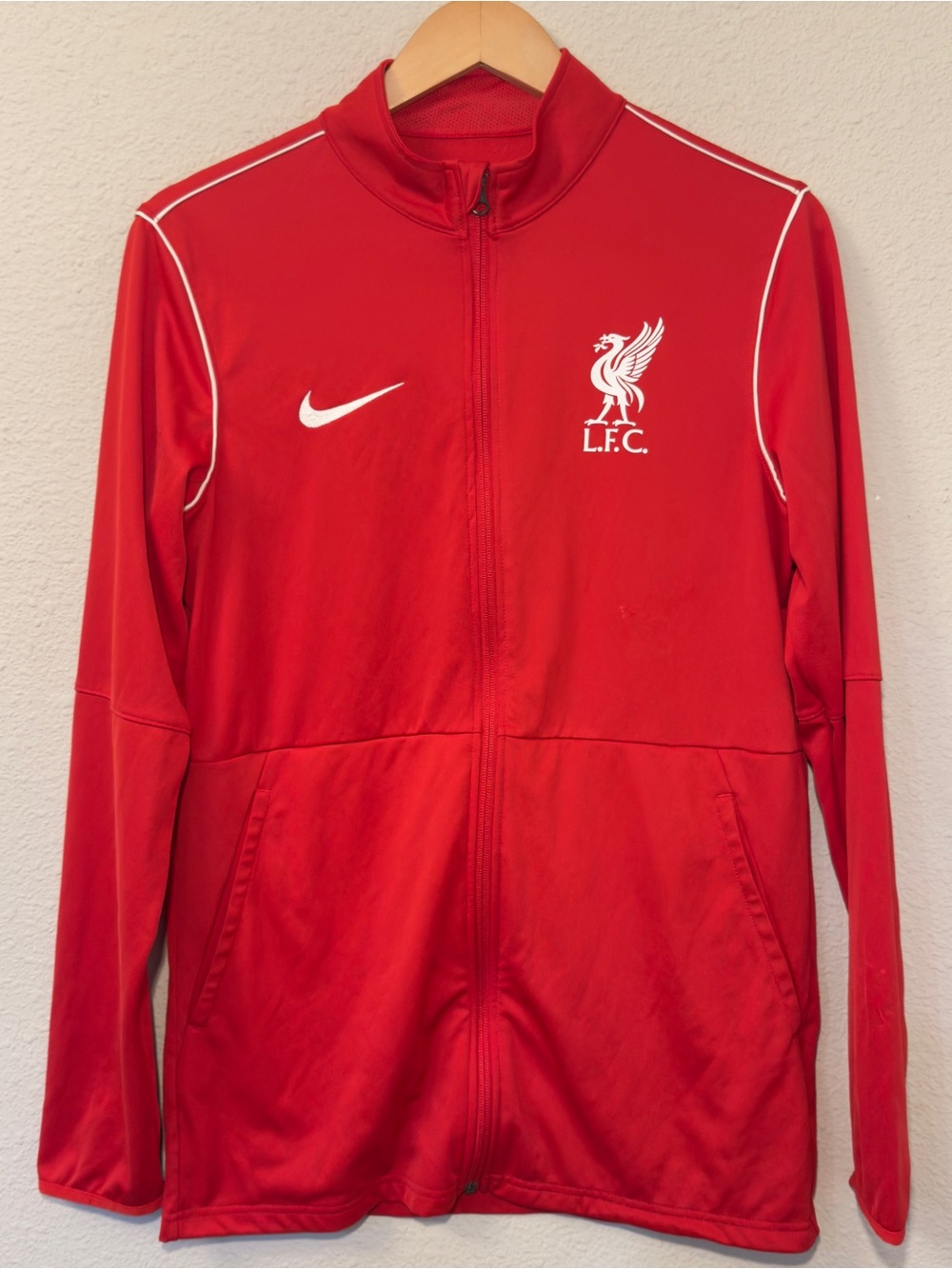 Mens Nike Dri-Fit Liverpool FC Full-Zip Soccer Track Jacket Size M
